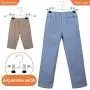 IEOKE Pant Hangers, Skirt Hangers with Clips Metal Trouser Clip Hangers for Heavy Duty Ultra Thin Space Saving (20pack)