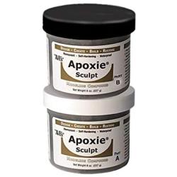 Waterproof Air Dry Clay for Sculpting & Repairs, A 2 Part Epoxy Putty Sculpting Clay That Adheres to All Surfaces & is Self Hardening, 1 lb, Black