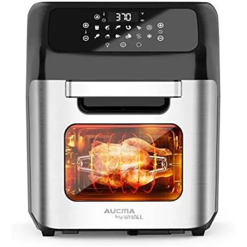 whall Air Fryer, 13QT Air Fryer Oven, Family Rotisserie Oven, 1700W Electric Air Fryer Toaster Oven, Tilt LED Digital Touchscreen, 12-in-1 Presets for Heating, Baking, Roasting & Dehydrating, Accessories & Cookbook whall Air Fryer, 13QT Air Fryer Oven, Family Rotisserie Oven, 1700W Electric Air Fryer Toaster Oven, Tilt LED Digital Touchscreen, 12-in-1 Presets for Heating, Baking, Roasting & Dehydrating, Accessories & Cookbook