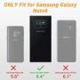YOUMAKER Kickstand Case for Galaxy Note 9, Full Body with Built-in Screen Protector Heavy Duty Protection Shockproof Rugged Cover for Samsung Galaxy Note 9 6.4 Inch - Blue