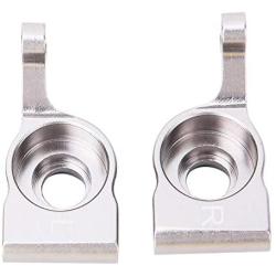 2Pcs RC Rear Carrier, Rear Axle Hub Carrier Metal Toy Car Back Carrier RC Model Parts(Titanium)