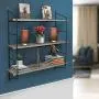 Sorbus Floating Shelf with Metal Brackets — Wall Mounted Rustic Wood Wall Storage, Decorative Hanging Display for Trophy, Photo Frames, Collectibles, and Much More (3-Tier – Grey) Sorbus Floating Shelf with Metal Brackets — Wall Mounted Rustic Wood Wall Storage, Decorative Hanging Display for Trophy, Photo Frames, Collectibles, and Much More (3-Tier – Grey)