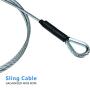Zip Line Sling Cable, Wire Rope, 8/11/14 Foot, 3/16In (11 Foot)