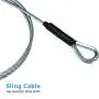 Zip Line Sling Cable, Wire Rope, 8/11/14 Foot, 3/16In (8 Foot) Zip Line Sling Cable, Wire Rope, 8/11/14 Foot, 3/16In (8 Foot)