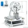DjuiinoStar Stirling Engine, Solid Metal Construction (CNC Machined): an Interesting Working Model That Will Accompany with You for Years! Unique Gift for Engineers DjuiinoStar Stirling Engine, Solid Metal Construction (CNC Machined): an Interesting Working Model That Will Accompany with You for Years! Unique Gift for Engineers