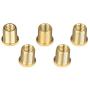 Homyl Pack of 5 Universal Gear Shift Knob Adapter Nuts Insert Set M10x1.25 Gold