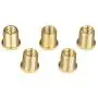 Homyl Pack of 5 Universal Gear Shift Knob Adapter Nuts Insert Set M10x1.25 Gold