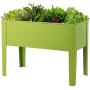 Giantex Raised Garden Bed, Elevated Planter, Metal Plant Box with Legs, Standing Garden Stand, Indoor and Outdoor Grow Container for Vegetables and Flowers (25'' L x13W x18 H)