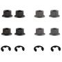 LEDAUT Compatible With Door Hinge Roller Pin Door Hinge Pin and Bushing Repair Kits (4 pins 2 Door) LEDAUT Replacement for Chevy GMC Fullsize Truck SUV 1988-2002