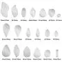19 Pieces Earring Cutting Dies Leather Teardrop Earrings Die Cuts Leaf Shape Metal Earring Die Cuts for Making Earrings DIY Crafts