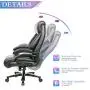 PEROINE High Back Big & Tall 400lb Bonded Leather Office Chair - Heavy Duty Metal Base, Adjustable Tilt Angle, Large Thick Padded Ergonomic Executive Desk Computer Task Swivel Chair PEROINE High Back Big & Tall 400lb Bonded Leather Office Chair - Heavy Duty Metal Base, Adjustable Tilt Angle, Large Thick Padded Ergonomic Executive Desk Computer Task Swivel Chair