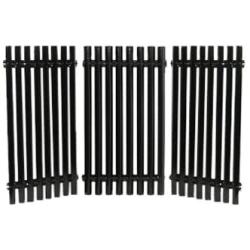 Music City Metals 50193 Porcelain Steel Channel Cooking Grid Replacement for Gas Grill Model Charbroil 463440109, Set of 3