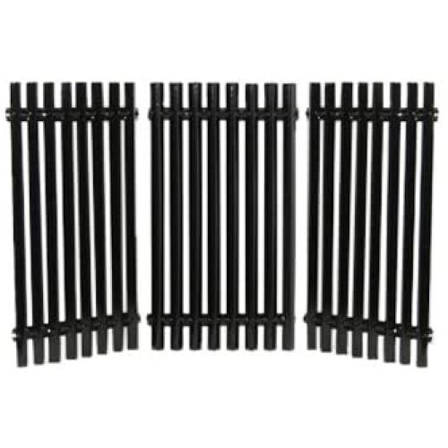 Music City Metals 50193 Porcelain Steel Channel Cooking Grid Replacement for Gas Grill Model Charbroil 463440109, Set of 3