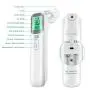 Touchless Thermometer for Adult and kid,4 in 1 Baby Thermometer Ear Forehead Thermometer Surface Infrared Thermometer 40 Datas Thermometer,Thermometer with Magnetic Cover and Battery,Mute Adjustable