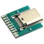 CY DIY 24pin USB 3.1 Type C Female Socket Connector SMT Type with PC Board