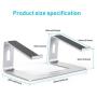 Laptop Stand for desk, Detachable Laptop Riser Notebook Holder Stand Ergonomic Aluminum Laptop Mount Computer Stand, Compatible with MacBook Air Pro, Dell XPS, Lenovo More 10-18'' Laptops