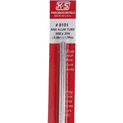 K & S PRECISION METALS 8101 3PK 3/32x12 ALU Tube