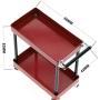 Ky-RC 2 Layers Metal RC Car Tools Rack Maintenance Trolley for 1/8 1/10 1/12 1/16 Scale RC Model Car Axial SCX10 Traxxas TRX4 TRX6 TF2 D90 D110 D130 RC Climbing Car Simulation Tools Rack (Large, Red)