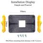 Aimeixin AM4 Bracket,Desktop Computer AMD AM4 Motherboard CPU Heatsink Bracket, Steel Back Plate Bracket for AM4s HeatSink Cooling Fan Mounting (Yellow)