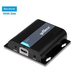 gofanco 395ft 1080p HDMI Extender Over IP Receiver - 1 to Many or Over Single Cat5e/Cat6/Cat7 Cable with Remote IR Control - Up to 395 feet (120m) Full HD 1080p (RX Part# HDbitTRX)