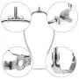 Maxdot 2 Pieces Lamp Harp Holder for Table and Floor Lamps (Chrome Polished, 8 Inch)