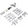 Tongina Upgrade Metal Front/Rear Swing Arms & Steering Hub C Seat Parts Kit for WLtoys 144001 RC Car Replacements - Silver Tongina Upgrade Metal Front/Rear Swing Arms & Steering Hub C Seat Parts Kit for WLtoys 144001 RC Car Replacements - Silver