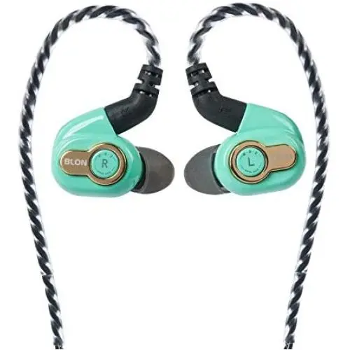 BLON BL05S in Ear Earphone, HiFiHear in Ear Headphone 10mm Carbon Diaphragm Dynamic Drive Bass HiFi DJ in Ear Monitor, in Ear Headphone with Detachable Cable Wired Earphone (Green No Mic) BLON BL05S in Ear Earphone, HiFiHear in Ear Headphone 10mm Carbon Diaphragm Dynamic Drive Bass HiFi DJ in Ear Monitor, in Ear Headphone with Detachable Cable Wired Earphone (Green No Mic)