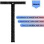 Mr. Pen - T Square, T Ruler, 18 inch Metal Ruler, T Square Ruler, Drafting Tools, Architect Ruler, Set Square, Drafting Ruler, Tsquare, Truler, Architectural Triangle,Tee Ruler, L Square, Scale Ruler