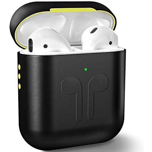 Metal AirPods Case, Full Protective Cover Accessories Compatible with Airpods Wireless Charging Case-Black