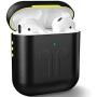 Metal AirPods Case, Full Protective Cover Accessories Compatible with Airpods Wireless Charging Case-Black