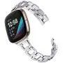 Joyozy Stainless Steel Metal Bands Compatible with Fitbit Versa 3&Fitbit Sense Smartwatch,Chic D Stylish Link Metal Wristband Accessories Strap for Women Girls Bracelet Silver Joyozy Stainless Steel Metal Bands Compatible with Fitbit Versa 3&Fitbit Sense Smartwatch,Chic D Stylish Link Metal Wristband Accessories Strap for Women Girls Bracelet Silver