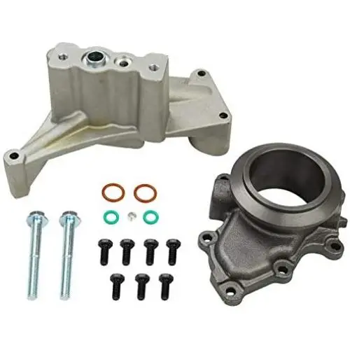 Compatible with 1999.5-2003 Ford 7.3 Powerstroke Diesel Turbo Pedestal+Bolts & Exhaust Housing Compatible with 1999.5-2003 Ford 7.3 Powerstroke Diesel Turbo Pedestal+Bolts & Exhaust Housing