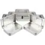 Goodma 8 Pieces Small Rectangular Metal Empty Hinged Tins Home Storage Containers Organizer Mini Box with Clear Window Lid, 3.94 x 2.76 x 0.79 inch (Silver) Goodma 8 Pieces Small Rectangular Metal Empty Hinged Tins Home Storage Containers Organizer Mini Box with Clear Window Lid, 3.94 x 2.76 x 0.79 inch (Silver)