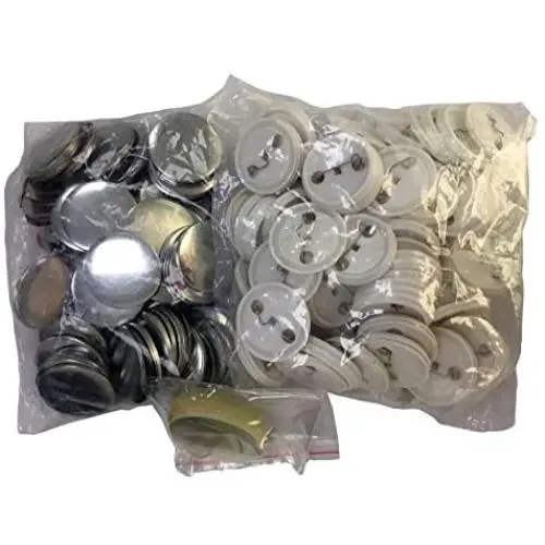 1-3/4'' 44mm Badge Button Pin Buttons Parts with ABS Back for Badge Button Maker DIY (500 Sets) 1-3/4'' 44mm Badge Button Pin Buttons Parts with ABS Back for Badge Button Maker DIY (500 Sets)
