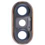 OmniRepairs OEM Rear Facing Glass Camera Lens Replacement with Metal Frame Bracket Bezel Compatible for iPhone X and iPhone Xs Models with Repair Toolkit (Gold)