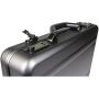 World Traveler European-Style Gun Metal Aluminum Laptop Attache Case, Silver, One Size
