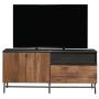 Sauder Boulevard Café Credenza, For TVs up to 60'', Black finish
