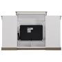 Ameriwood Home Lamont Mantel Fireplace, White,1815096COM