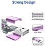 Micro USB Cable Android Charger, JSAUX (2-Pack 6.6FT) Micro USB Android Charger Cable Nylon Braided Cord Compatible with Galaxy S7 S6 J7 Edge Note 5, Kindle. MP3 and More-Purple