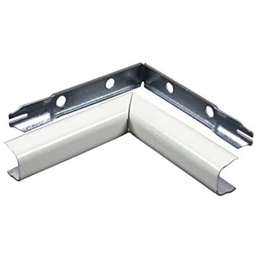 Wiremold Metal Raceway, Extending Power, On-Wall, Inside Elbow, Ivory, B-7