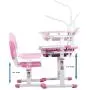Ubbie Kids Desk and Chair Set,Height Adjustable Children Study Desk with Tilt Desktop & Metal Hook & LED Light & Bookstand and Storage Drawer for Boys Girls Pink Ubbie Kids Desk and Chair Set,Height Adjustable Children Study Desk with Tilt Desktop & Metal Hook & LED Light & Bookstand and Storage Drawer for Boys Girls Pink