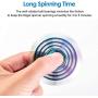 Rainwbow Snitch Fidget Fingers Hand Spinners Metal Focus Decompression Fidgets Toy Stainless Steel Fingertip Gyro Stress Relief Cube Fun Spiral Twister ADHD EDC Anti Anxiety Gifts for Kids and Adults
