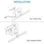 LEONLITE LED Picture Light for Paintings, Full Metal Artwork Lamp with Swivel Lamp Head, 8W (40W Eqv.), Plug-n-Play & Hardwire, 3000K Warm White, CRI90+, Arc Arm, 560lm, Black Picture lamp