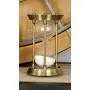 Benzara Metal/Glass Quarter Hourglass with 15 Minutes Time Interval Benzara Metal/Glass Quarter Hourglass with 15 Minutes Time Interval