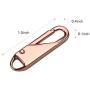6pcs Zipper Pulls Universal Metal Handle Repair Parts Replacement, for Jacket,Coat,Luggage,Backpack,Handbag(Rose Gold)