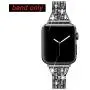 Secbolt Bling Bands Compatible Apple Watch Band 42mm 44mm Women iWatch Series 6 5 4 3 2 1 SE, Dressy Jewelry Metal Wristband Strap Diamond Rhinestone, Black