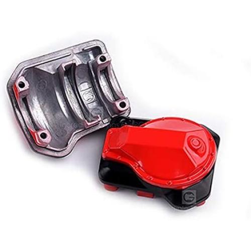 HONG YI-HAT 2pcs Front and Rear Metal Axle Housing Diff Cover Suitable for 1/10 Traxxas TRX4 Defender RC Car Parts Accessories Spare Parts (Color : Red)