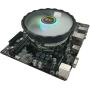 DS 1900RPM CPU Cooler, Aluminum Extrusion Cooling CPU Fan for Intel LGA 1155/1156/775/1366 (Axis Rainbow Auto Change, C Series)