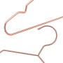 Jetdio 12.5'' Children Rose Gold Metal Clothes Shirts Hanger with Notches, Children Hanger, Cute Small Strong Coats Hanger for Kids, 30Pack