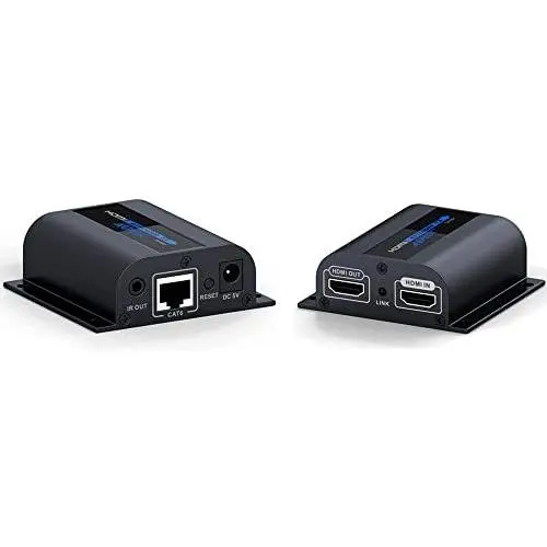 HDMI Extender with Loop-Out Local Display, 1080P Transmission up to 196ft/60m Over Single Cat6/6a/7/8 Ethernet Cable with IR Blaster and Receiver Cables (LKV372pro) HDMI Extender with Loop-Out Local Display, 1080P Transmission up to 196ft/60m Over Single Cat6/6a/7/8 Ethernet Cable with IR Blaster and Receiver Cables (LKV372pro)